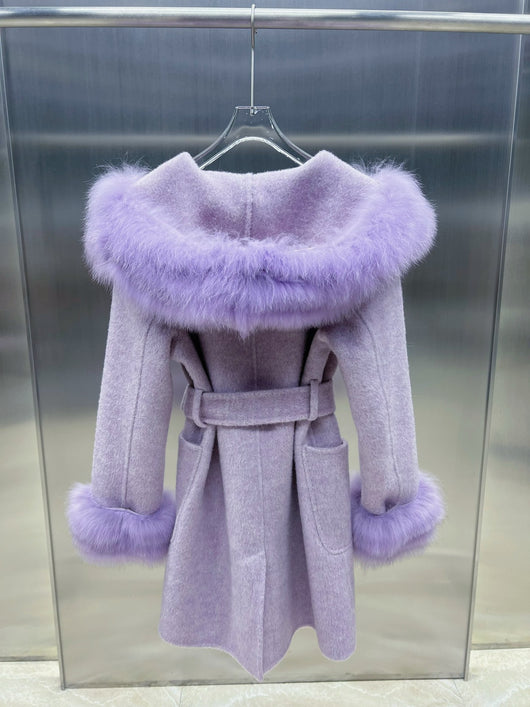 Abrigo de Invierno para Mujer en Lana de Oveja con Corte Ajustado - Image 17