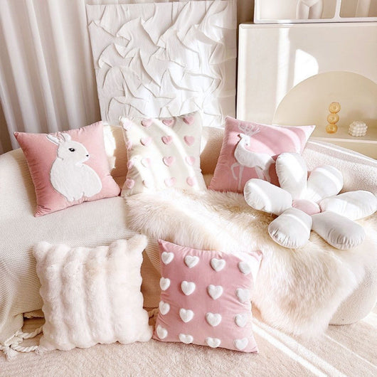 Funda de Cojín Sofá Princesa Minimalista para Sala de Estar - Image 4