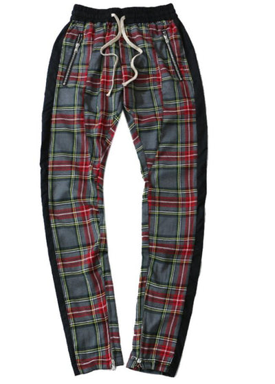 Pantalones Casuales de Cuadros con Cierre para Otoño e Invierno - Image 15