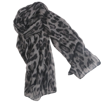 Pañuelo de Seda con Estampado Leopardo Clásico para Mujer - Image 8