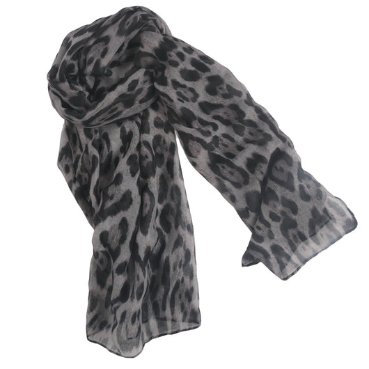 Pañuelo de Seda con Estampado Leopardo Clásico para Mujer - Image 8