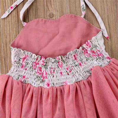 Vestido Princesa con Tirantes y Estampado Floral - Image 4
