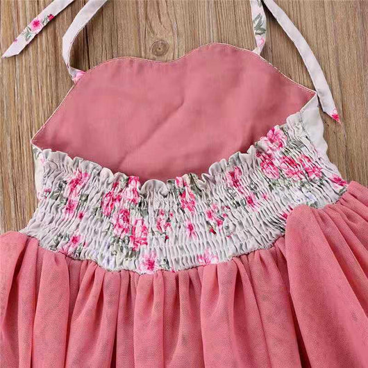 Vestido Princesa con Tirantes y Estampado Floral - Image 4