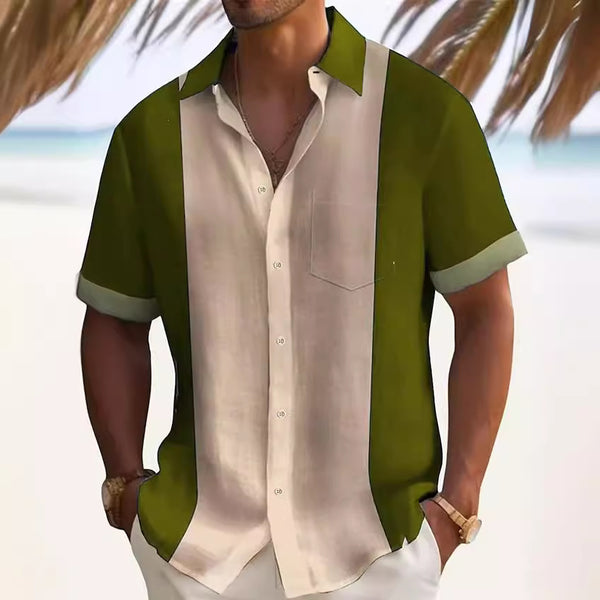 Camisa Casual Manga Corta Slim Fit para Hombre