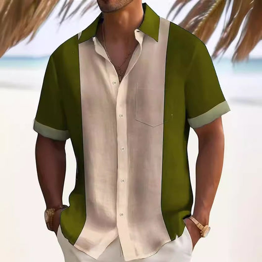 Camisa Casual Manga Corta Slim Fit para Hombre - Image 2