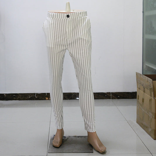Pantalones Casuales de Rayas para Hombre - Image 2