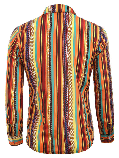 Camisa de Manga Larga con Estampado Digital - Casual y Versátil - Image 8