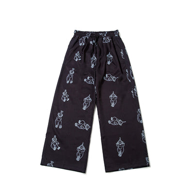 Pantalones Anchos con Estampado de Mariposas y Ositos - Image 7
