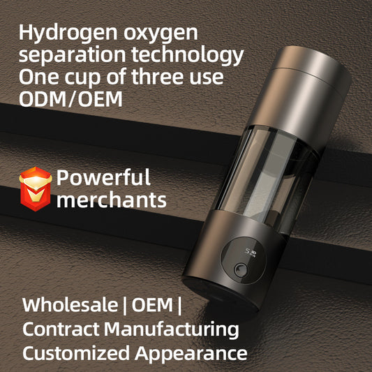 Vaso Generador de Agua Hidrogenada con Separación Hidrógeno-Oxígeno