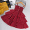 Vestido Infantil Estilo Vaquero con Lunares para Niñas