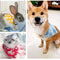 Pañuelo Triangular Navideño para Perros y Gatos - Collar Adorable Japonés