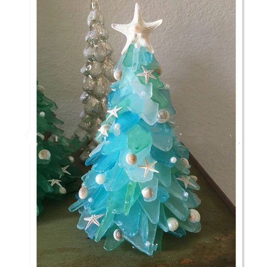 Árbol de Navidad Azul de Cristal DIY - Decoración Única y Creativa - Image 4