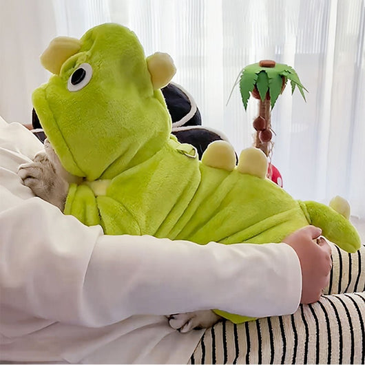 Disfraz de Dinosaurio para Perros Pequeños - Abrigo Polar Invierno con 4 Patas - Image 17