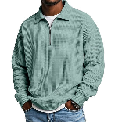 Polo Manga Corta con Cuello y Cierre de Medio Zip - Image 12