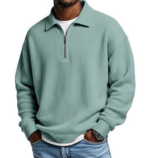 Polo Manga Corta con Cuello y Cierre de Medio Zip - Image 12