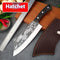 Machete Profesional Forjado con Patrón Dragón - Cortador Multifunción para Leña, Bambú y Hueso
