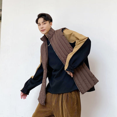 Chaqueta Acolchada de Algodón para Hombre - Diseño Versátil y Práctico - Image 7