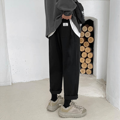 Pantalones Casuales Holgados de Color Sólido para Hombre - Image 11