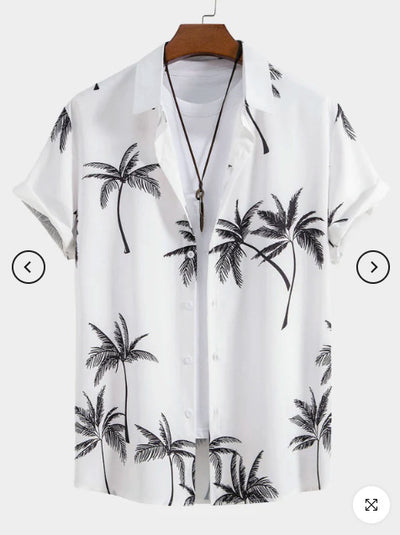 Camisa Estampada Artística para Hombre - Manga Corta - Image 19