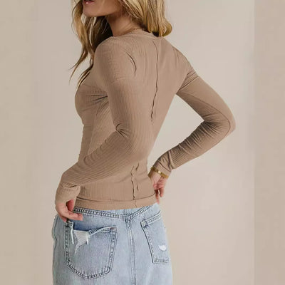 Blusa Ajustada Y2K Otoño para Mujer - Estilo Europeo y Americano - Image 4
