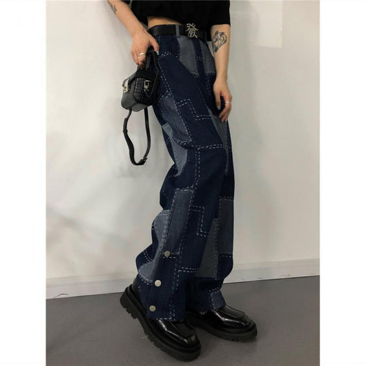 Jeans Oversize Cuadrille para Talla Grande con Doble Botonadura - Image 6