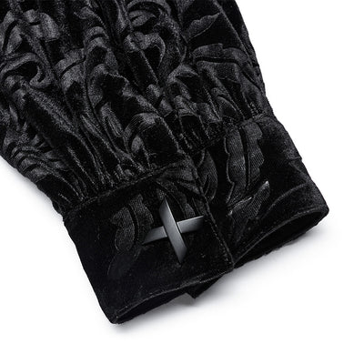 Camisa de Terciopelo Estilo Corte Gótico para Hombre - Image 11