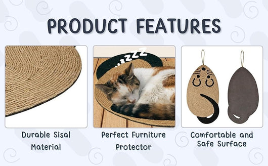 Rascador para Gatos de Sisal con Forma de Ratón - Protector de Muebles - Image 8