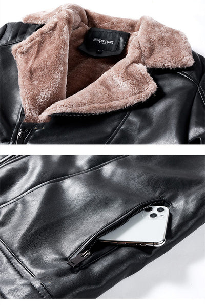 Chaqueta Slim Fit con Solapa y Forro de Terciopelo Acolchado - Image 10