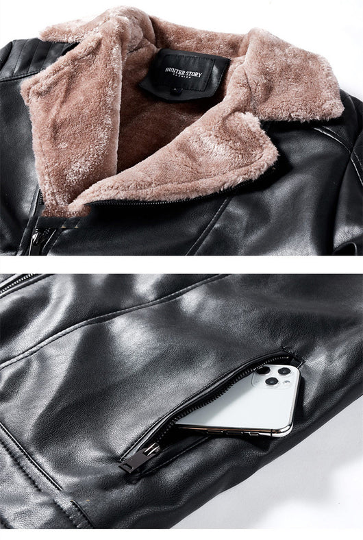 Chaqueta Slim Fit con Solapa y Forro de Terciopelo Acolchado - Image 10