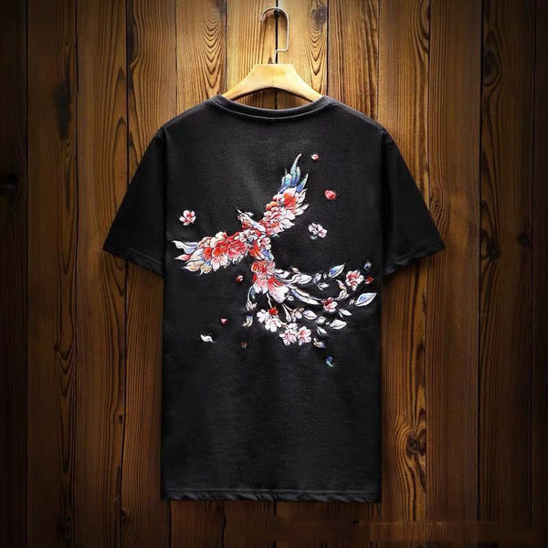 Camiseta Étnica Manga Corta para Hombre