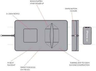 Comedero Portátil Plegable para Mascotas - Tazones de Silicona para Perros y Gatos - Image 7