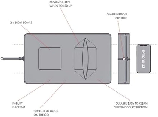 Comedero Portátil Plegable para Mascotas - Tazones de Silicona para Perros y Gatos - Image 7