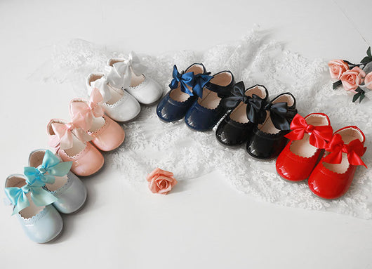 Zapatos de Tacón Bajo para Niñas con Moño - Cuero Elegante Primavera Otoño - Image 18