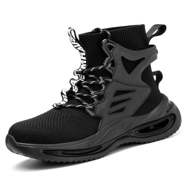 Zapatos de Seguridad Respirable Tejido Volador para Hombre Talla Grande - Image 10