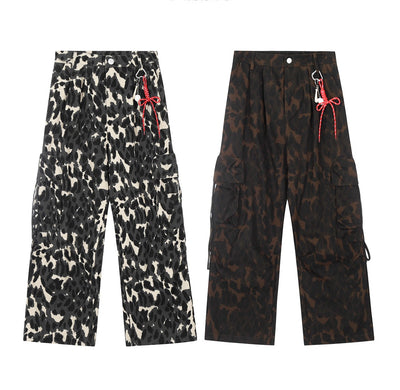 Pantalones Casuales Estampado Leopardo Multicolor para Mujer - Image 3