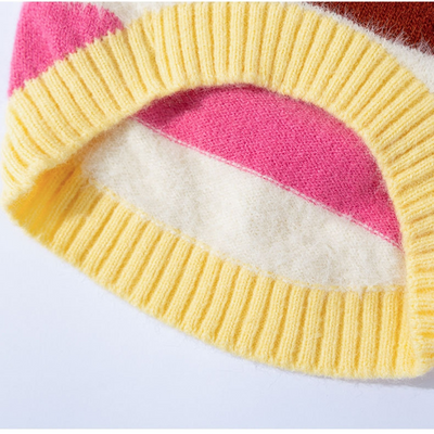 Suéter Cálido para Perro Mediano - Diseño Arcoíris con Rayas de Manzana para Otoño e Invierno - Image 22