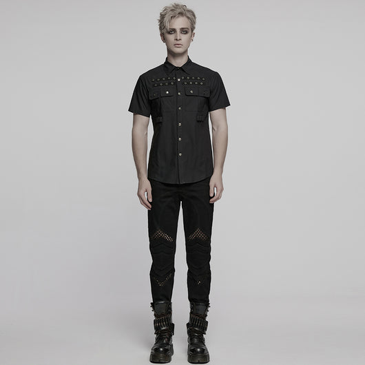 Camisa Punk State Original Streetwear Rock Japonés para Hombre - Image 7