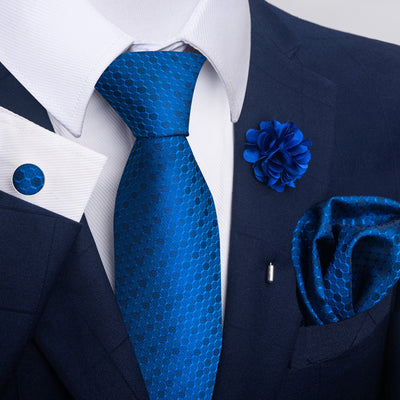 Combo Corbata, Traje y Pañuelo de Bolsillo para Hombre - Juego 8 - Image 49
