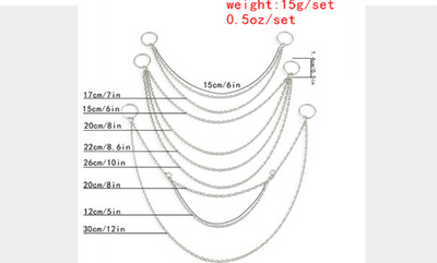 Juego de Cadenas de Borlas Multicapa Temperamento Ornamentos para el Cabello - Image 6