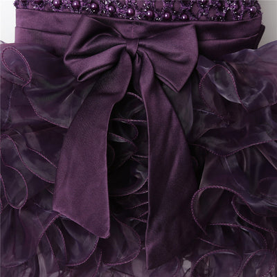 Vestido de Dama de Honor con Flores para Niña - Image 3