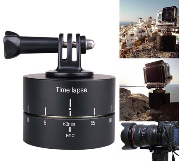 Base Giratoria 360° para Timelapse con Cámaras GoPro y SLR