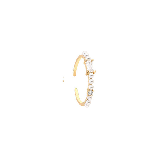 Anillo Ajustable de Perla y Circonia - Diseño Versátil - Image 3