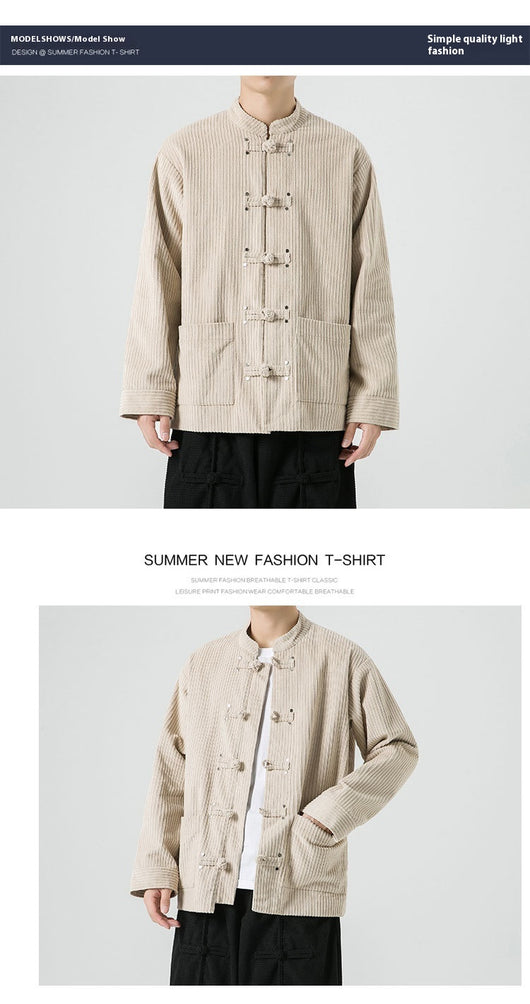 Chaqueta de Pana Han Mejorada - Abrigo Versátil de Algodón - Image 16