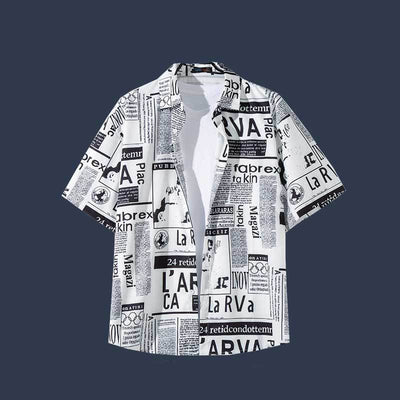 Camisa Floral Vintage con Estampado Óleo para Hombre - Image 12