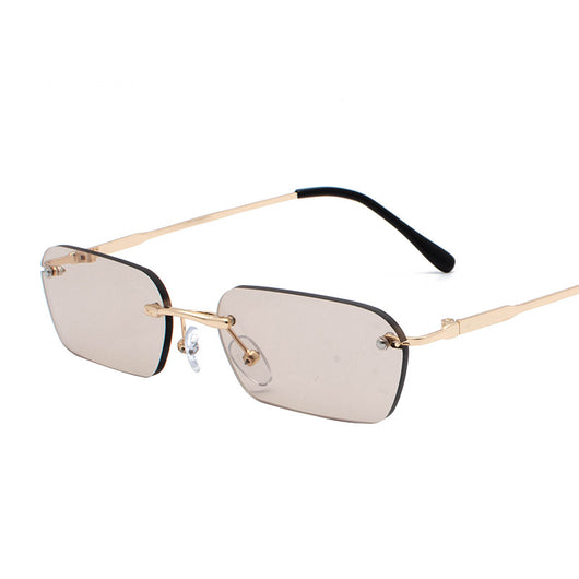 Gafas Cuadradas sin Marco Estilo Hong Kong para Hombre - Image 20