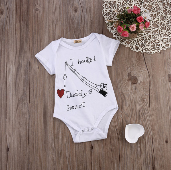 Pijama Enterizo Unisex para Bebé - Diseño 'Robé el Corazón de Papá'