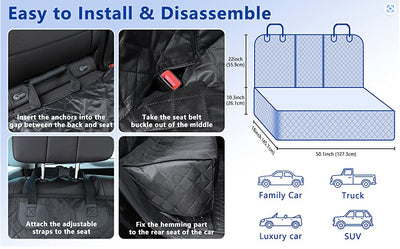 Protector Impermeable para Asiento Trasero del Auto - Funda Reversible para Mascotas - Image 12