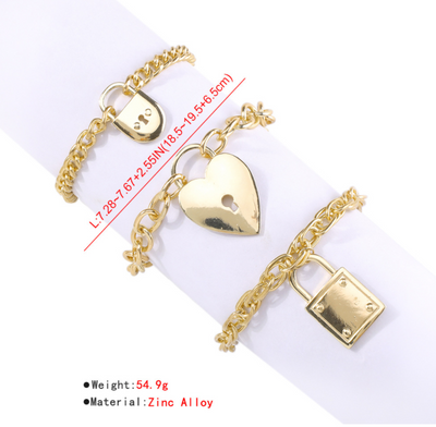 Pulsera de Cadena Gruesa en Aleación - Image 19