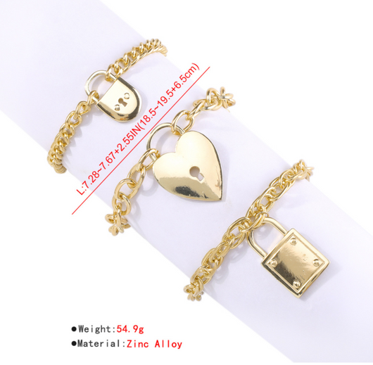 Pulsera de Cadena Gruesa en Aleación - Image 19
