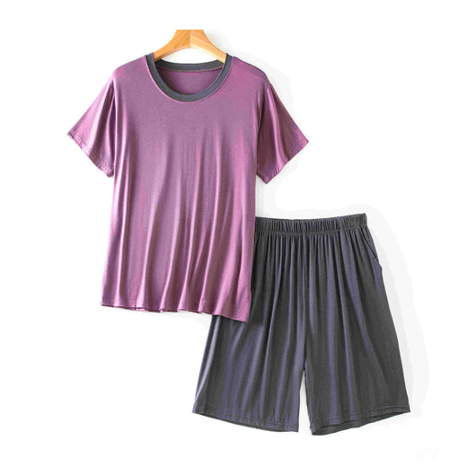 Traje Casual de Verano Modal para Hombre - Cuello Redondo Manga Corta - Image 8